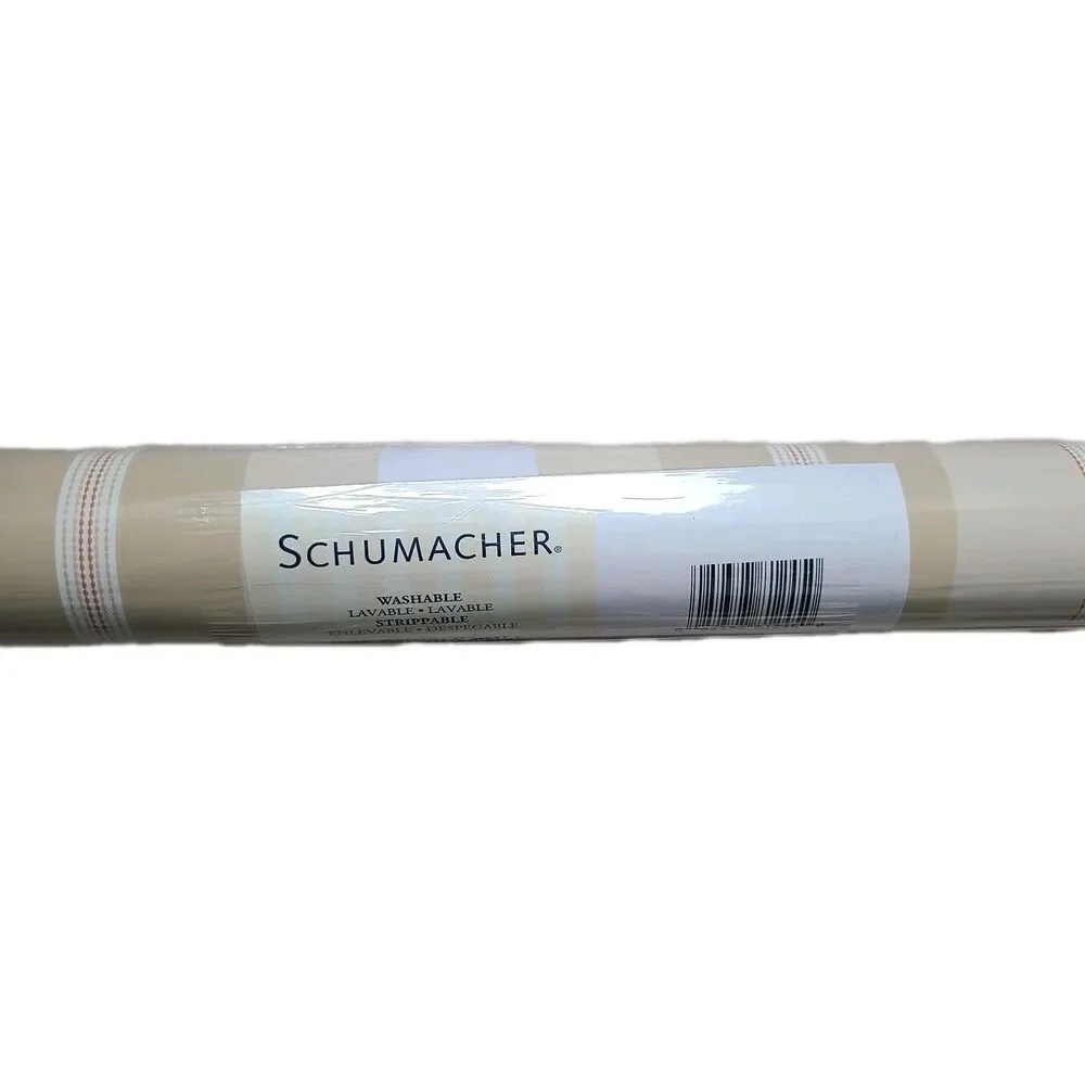 SCHUMACHER WALLPAPER 1 ROLL #5002481 Vintage 27” x 9Y Sealed New Chalon Striped